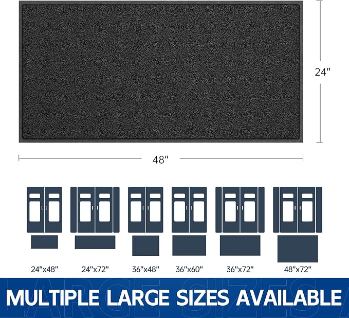 Sturdy Front Door Mat, Fade Resistant, Waterproof Low Profile Entry Mat - Image 2