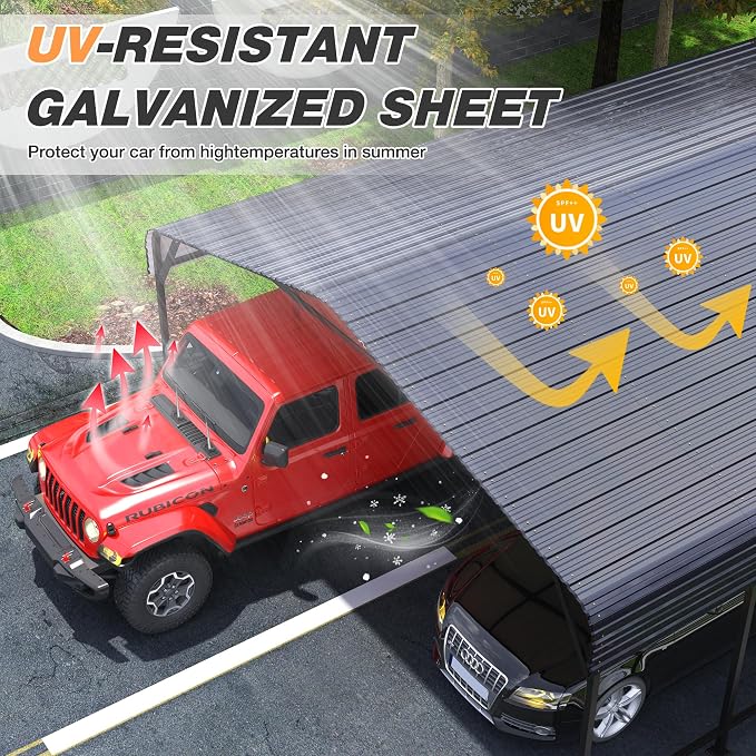 20x30 FT Metal Carport Canopy Heavy Duty - Image 6