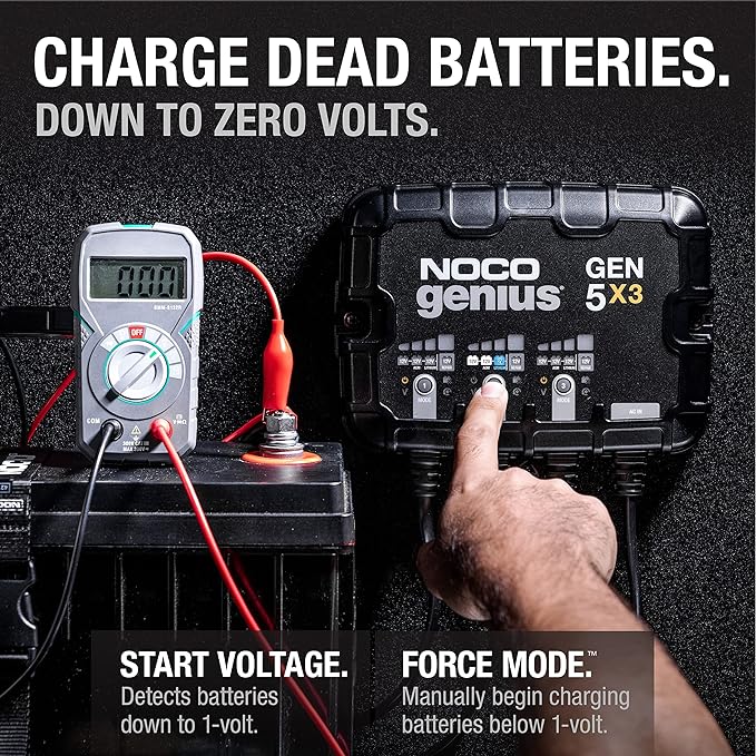 NOCO Genius GEN5X3: 3-Bank, 15A Onboard Battery Charger - Image 5