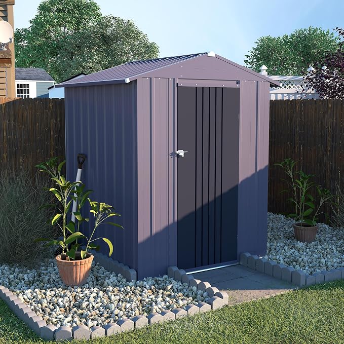 VEIKOU 4' x 4' Outdoor Storage Shed - Image 2