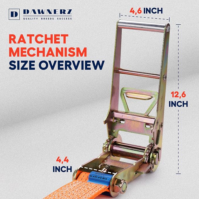 Heavy Duty Ratchet Straps 3 inch x 30 ft - Image 4
