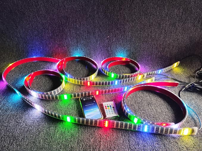 3PCS 4FT Quad Row Brightest Chasing Dream Color LED Light Strips - Image 5